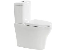 American Standard Cygnet Overheight Close Coupled Back to Wall Back Inlet Toilet Suite with a Soft Close Quick Release White Seat (4 Star)