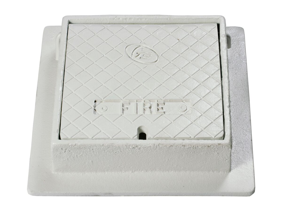 Cast Iron Meter Box (Fire) Hinged 255mm x 250mm
