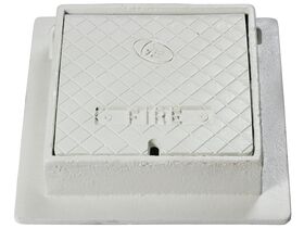 Cast Iron Meter Box (Fire) Hinged 255mm x 250mm