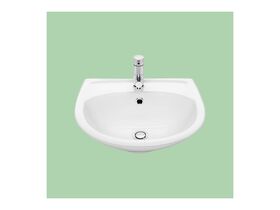 Stylus Symphony 1 Taphole Wall Basin White