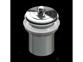 Brass Plug and Waste with Deluxe Plug Chrome