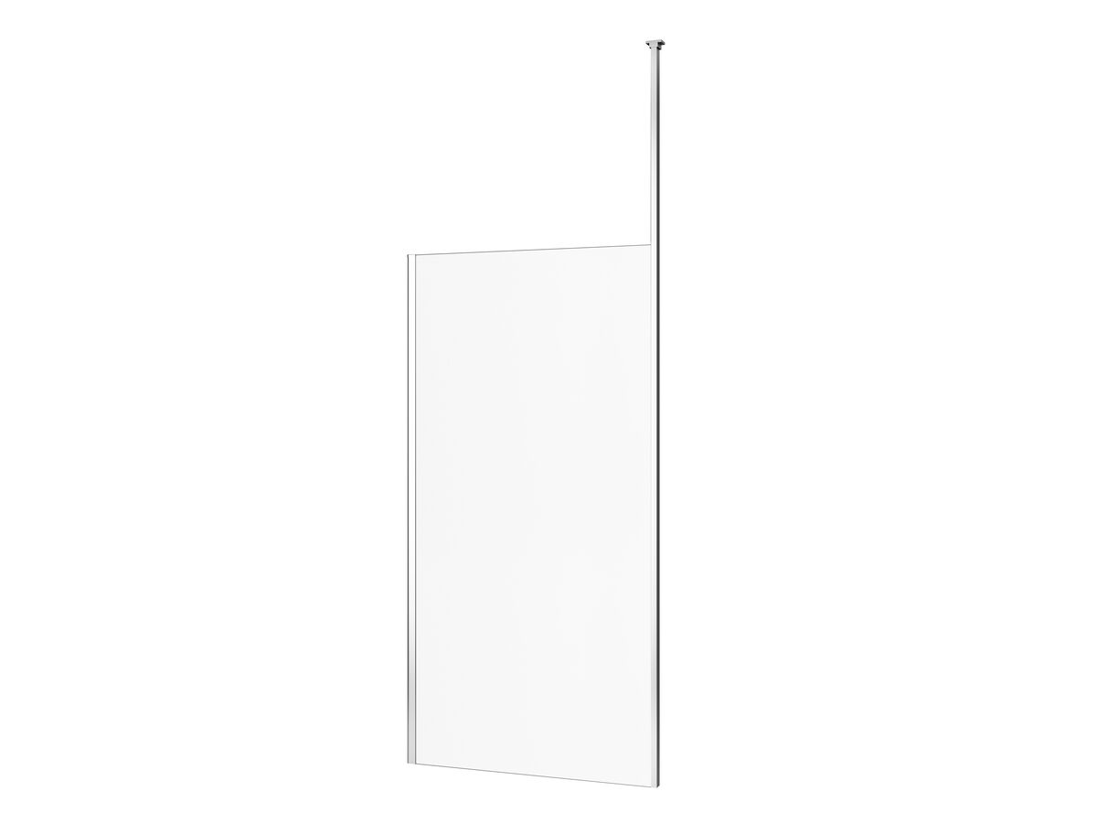 Kado Lux Fixed Shower Screen Panel and Ceiling Support 1000mm Chrome