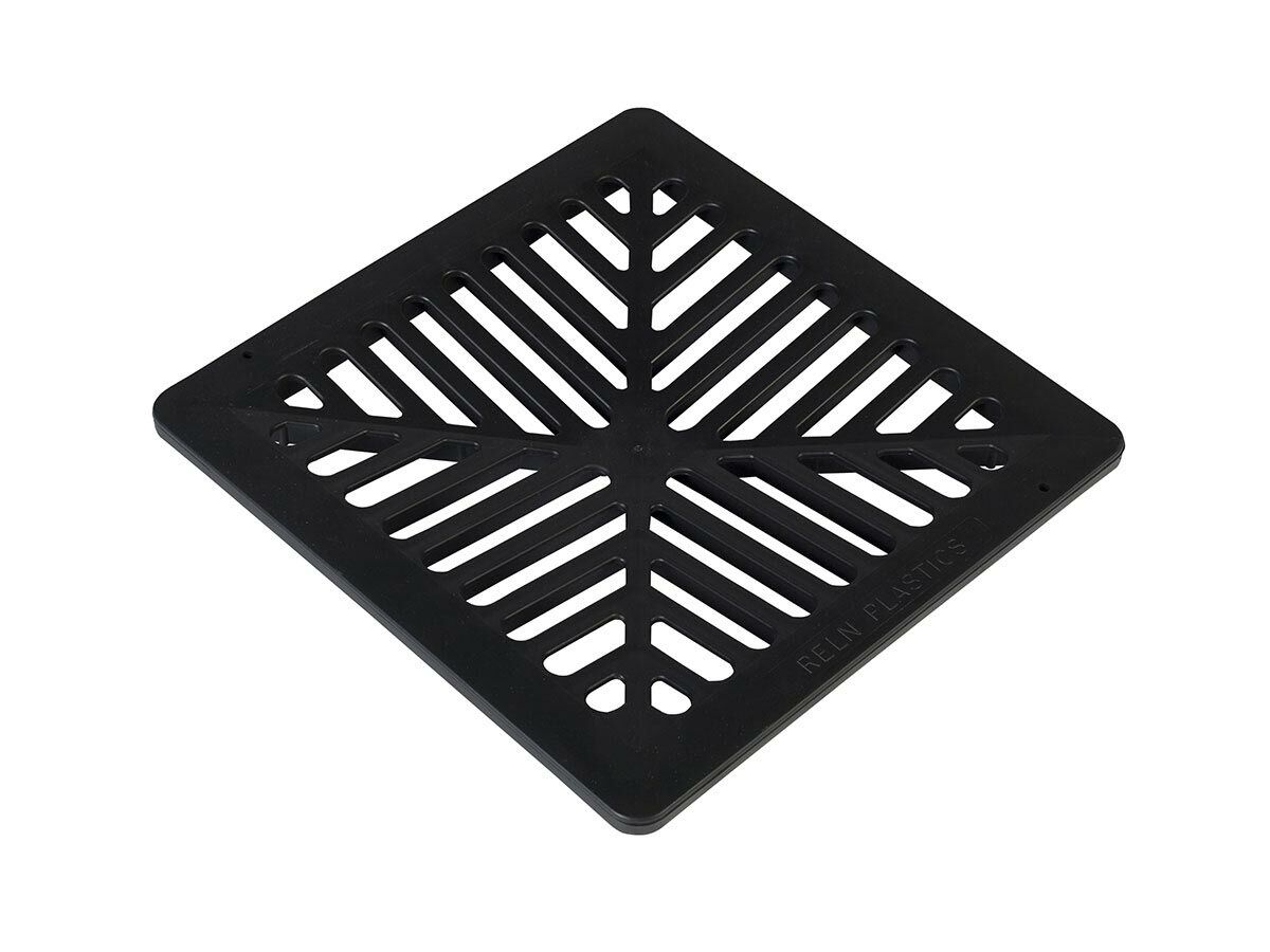 Reln 250mm Stormwater Pit Grate Only PVC Black