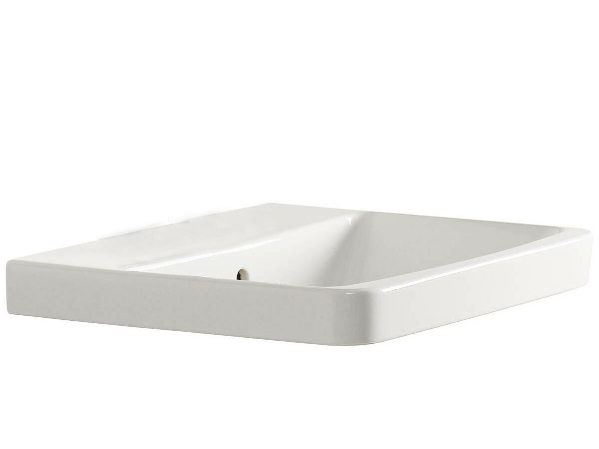 American Standard Heron Semi Inset Basin No Taphole White