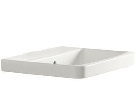 American Standard Heron Semi Inset Basin No Taphole White