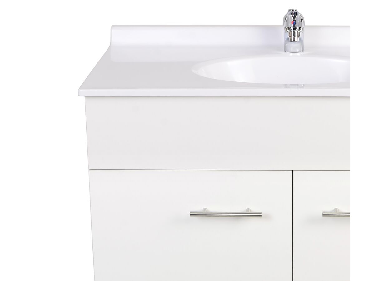 Base Vanity 2 Door 910mm White