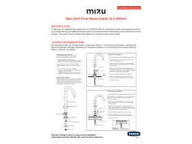 Installation Instructions - Mizu Drift Floor Mount Outlet 32 x 960mm