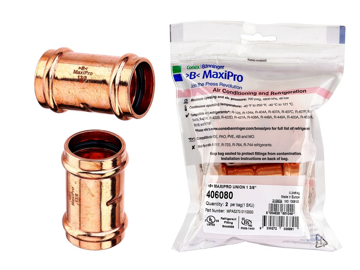 B-Maxipro Union 1 3/8" (Bag of 2)