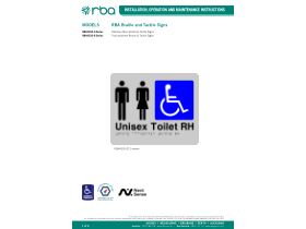 Installation Instructions - RBA Braille Tactile Signs