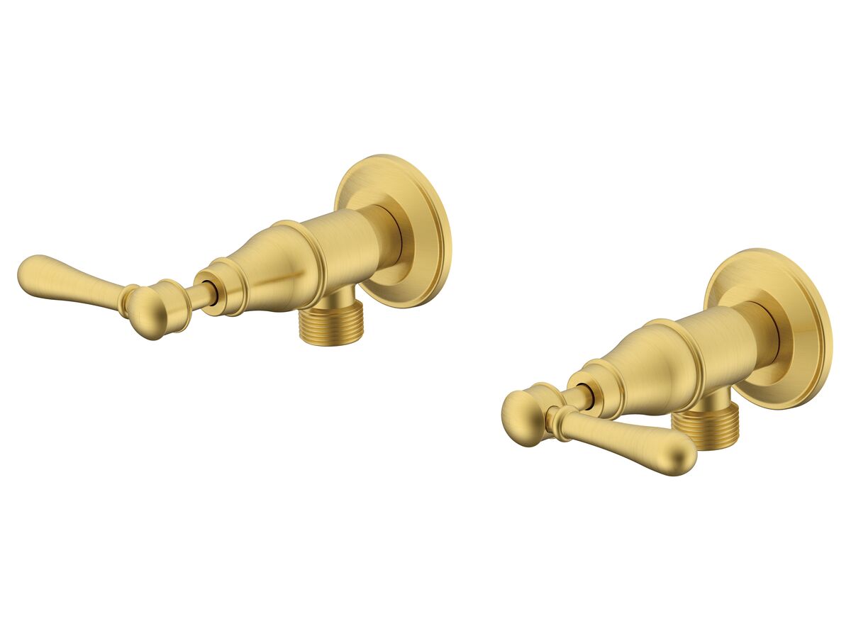 Milli Voir Washing Machine Stops Lever Brushed Gold