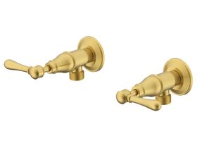 Milli Voir Washing Machine Stops Lever Brushed Gold