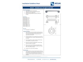 Installation Instructions - Accessible Straight Grab Rail 300mm