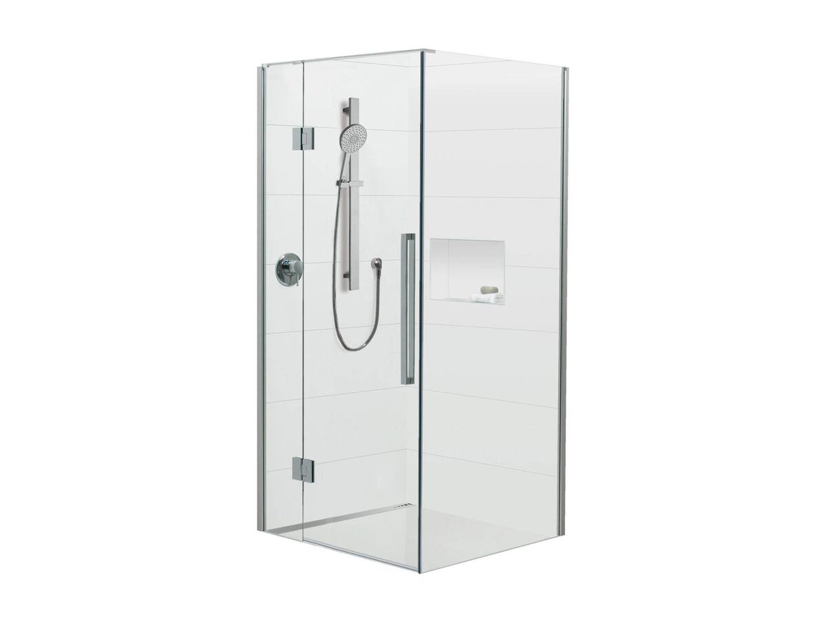 Glacier 2 Sided 1000 x 1000 Shower Tray & Screen Left Hand Hinge