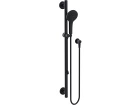 Mizu Drift 900mm Straight Handshower Modular Grab Rail Kit 3 function with Push Pull Matte Black (5 Star)