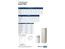 Specification Sheet - Thermann Electric Hot Water System Single Element