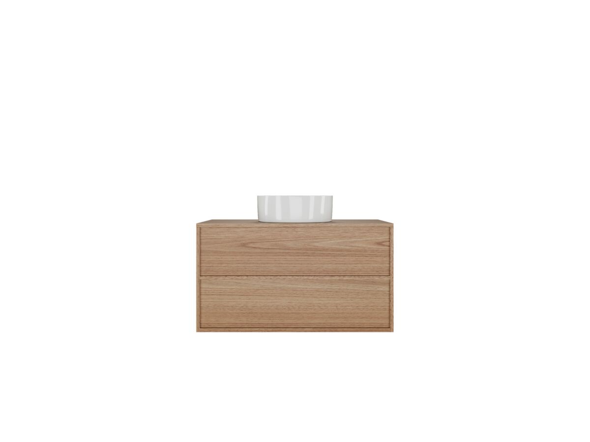 Kado Aspect 900mm Wall Hung Vanity Unit Timber Top from Reece