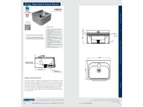 Installation Instructions - Britex Knee Operated Basin