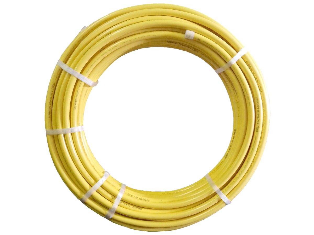 Rifeng Gas Pipe 25mm x 50mtr Coil In Yellow Conduit from Reece