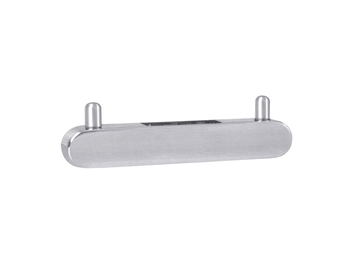 Mizu Soothe Vertical Double Robe Hook Brushed Stainless Steel from