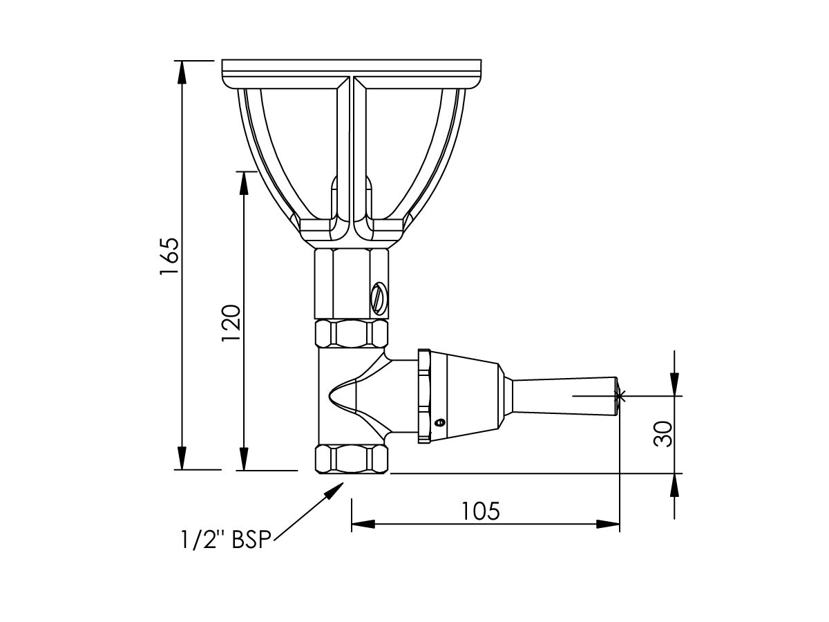 Enware Type 45 Upright Drink Fountain Lever Action