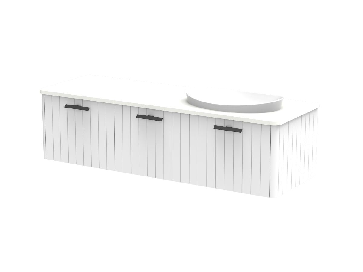 Kado Neue All-Door 1500 Right Offset Bowl Wall Hung Friday Quartz