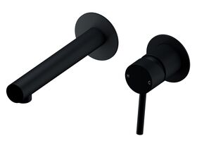 Mizu Drift MK2 Wall Mixer Set with 2 Cover Plate Design Matte Black (4 Star)