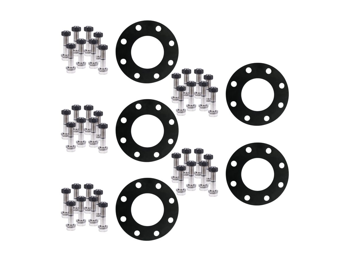 EPDM Gasket & 316 Stainless Steel Bolt Kit with Molybond Nuts For Zurn Backflow DCV/RPZ Assembly with Dimax Y-Strainer and RSGVS Table E