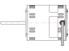 Fasco Fan Motor 240V 950W 80855BRVA-A16S