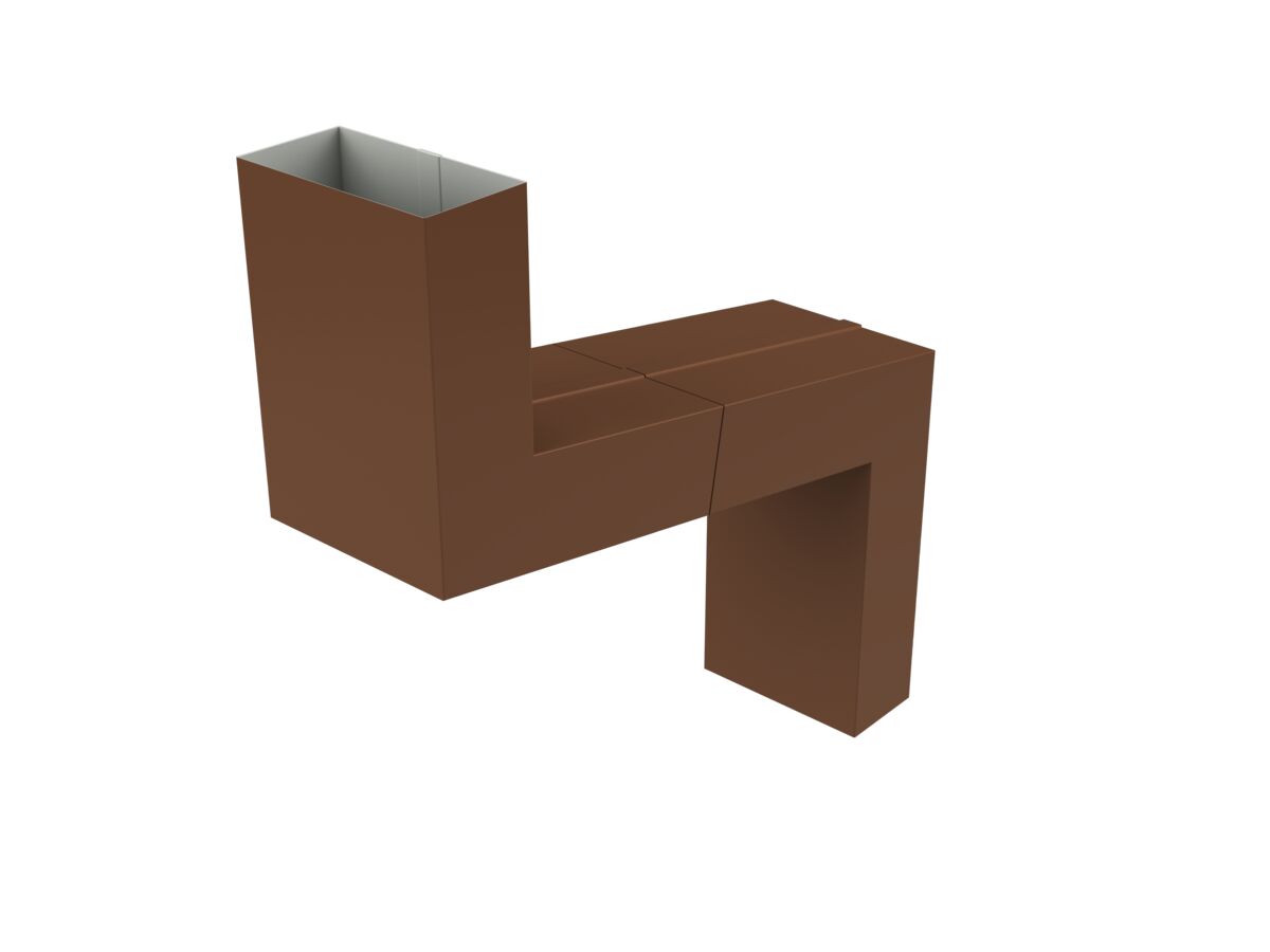 Downpipe Offset 100mm x 50mm Terrain