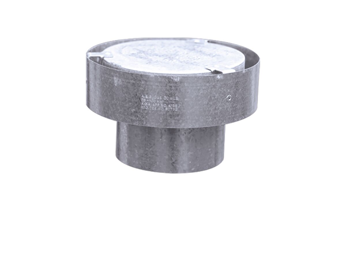 Gas Cowl (Suit Fibro) Galvanised 4 1/2" 115mm