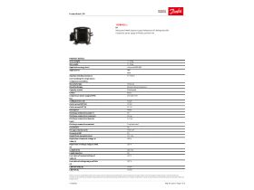 Specification Sheet - Danfoss Compressor FR6DL
