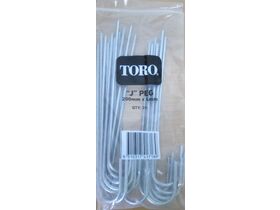 4mm x 200mm H/Duty Galvanized Wire J Peg 20 Pk