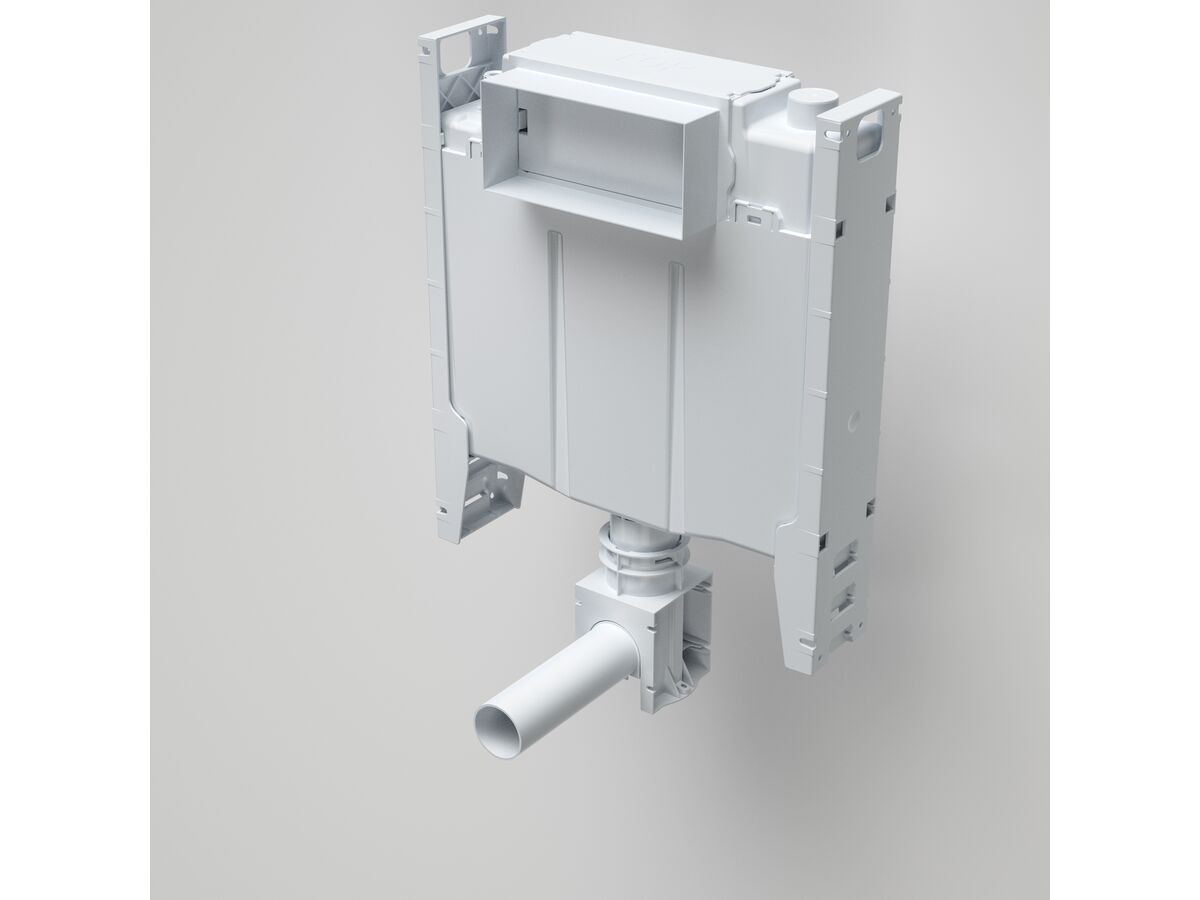 Forma Invisi Back to wall Toilet Suite with Adjustable Flush Pipe Less Buttons White (4 Star)