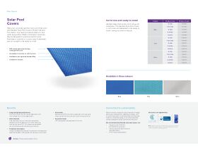Specification Sheet - Henden 550 Solar Pool Cover