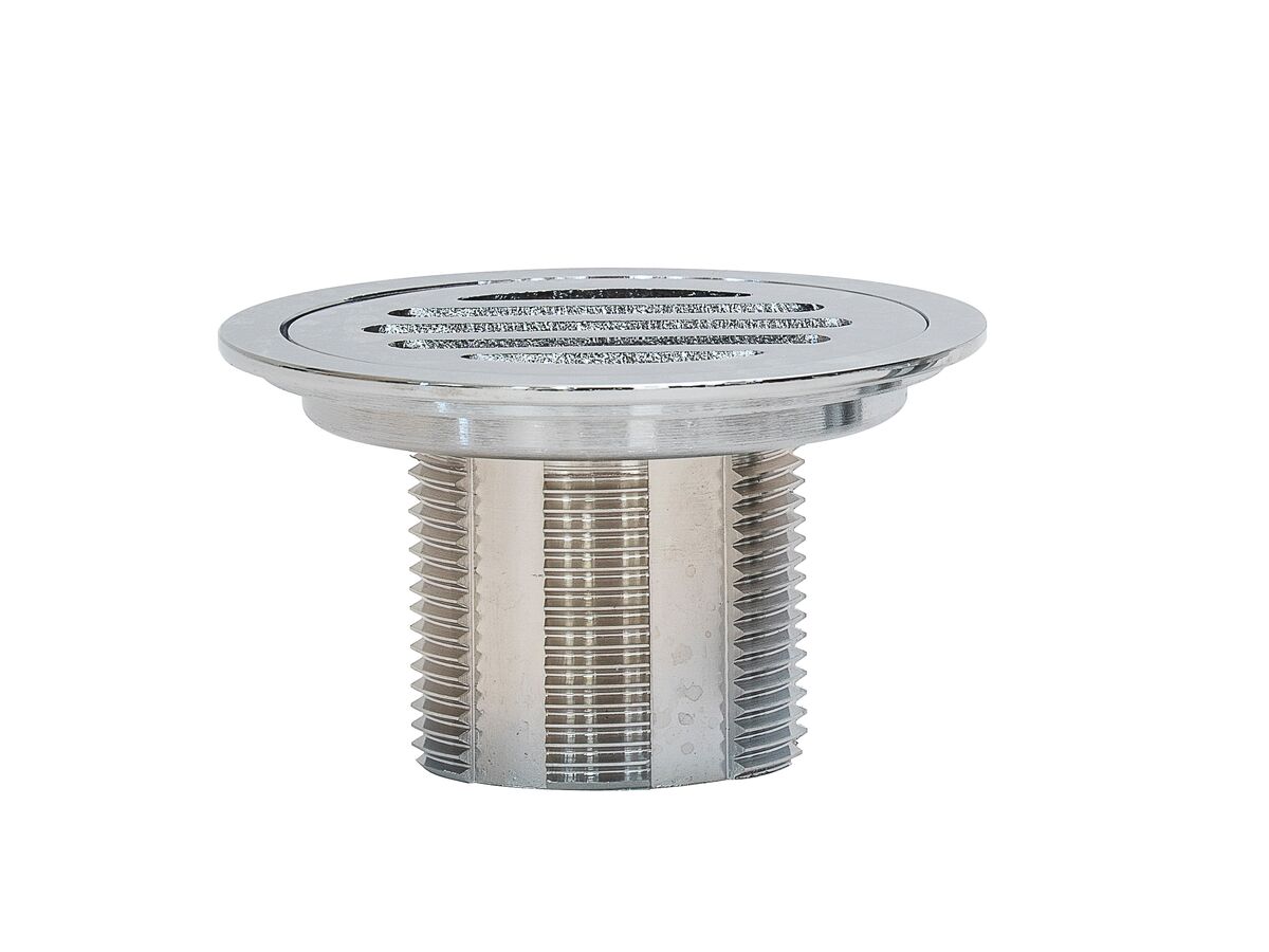 Posh Solus Tile Over Shower Tray with Rear Stainless Steel Round Floor