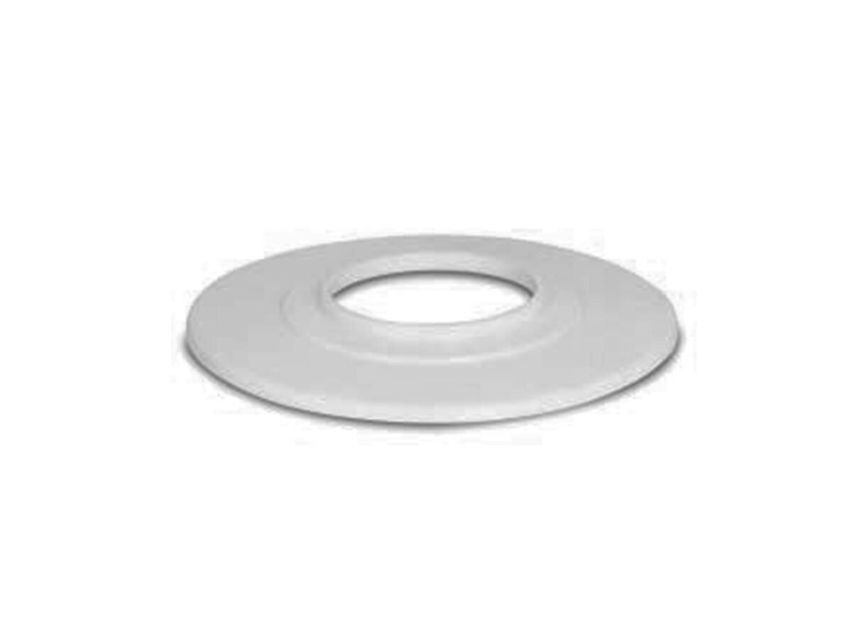 PVC Round Cover Plate Flange White 50mm from Reece