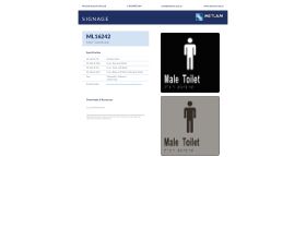 Specification Sheet - Sign Braille Male Wc Stainless Steel