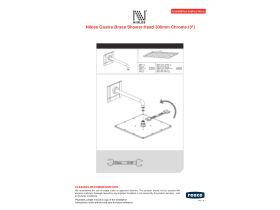 Installation Instructions - Nikles Quatre Brass Shower Head 300mm (3 Star)