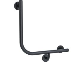 Mizu Drift 450 x 450 x 90 Degree Ambulant Toilet Grab Rail - Right Hand Brushed Gunmetal