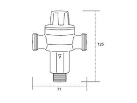 Nefa Tempering Valve High Pressure/Solar Mxm 20mm