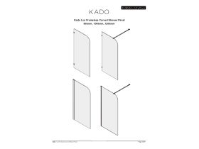 Installation Instructions - Kado Lux Frameless Curved Shower Panel 900mm, 1000mm, 1200mm