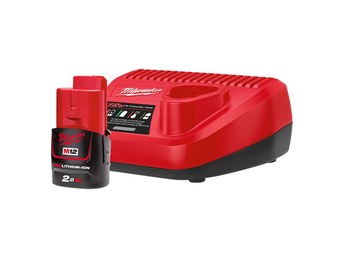 Milwaukee Red Lithium Starter Kit 2.0ah M12