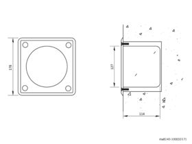 RBA Security Recessed Toilet Roll Holder Stainless Steel