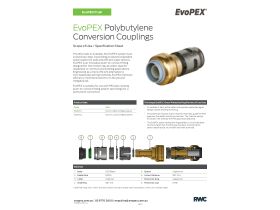 Specification Sheet - EvoPEX LF to Polybute Coupling