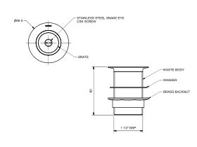 Britex Security Waste Outlet 40mm