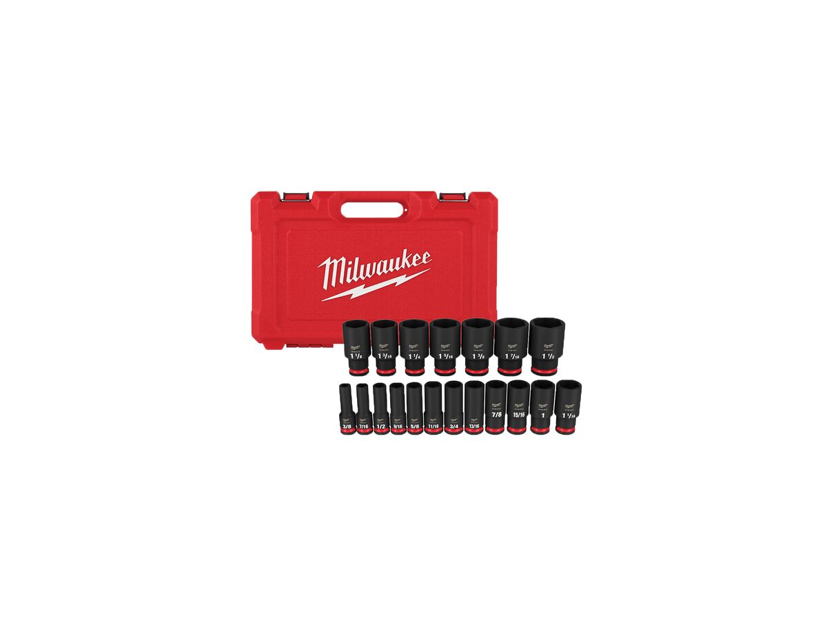 Shockwave Impact 1/2 Socket Set 19 Piece