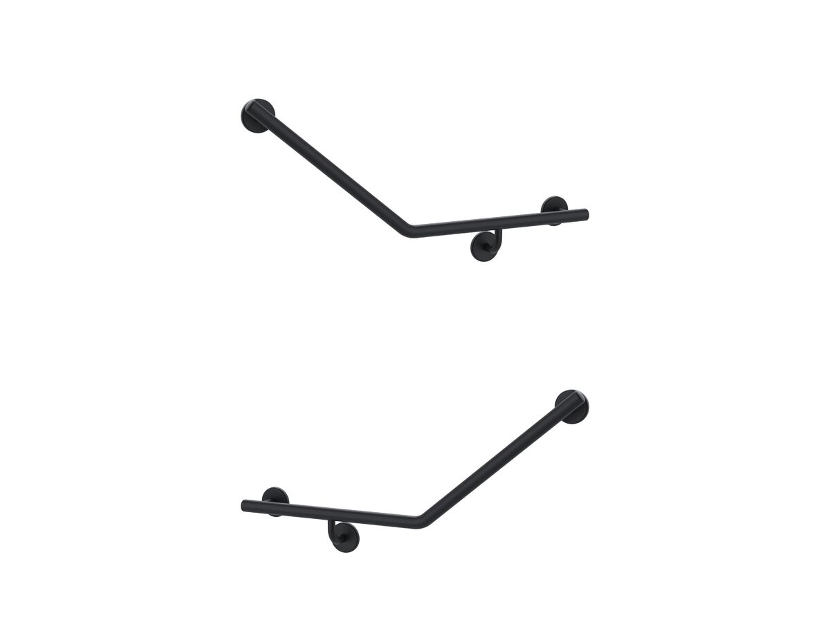 Mizu Drift 40 Degree Ambulant WC Left Hand & Right Hand Pair Matte Black