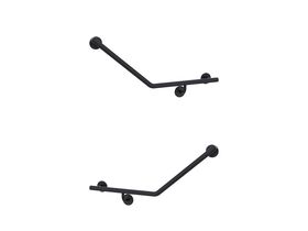 Mizu Drift 40 Degree Ambulant WC Left Hand & Right Hand Pair Matte Black