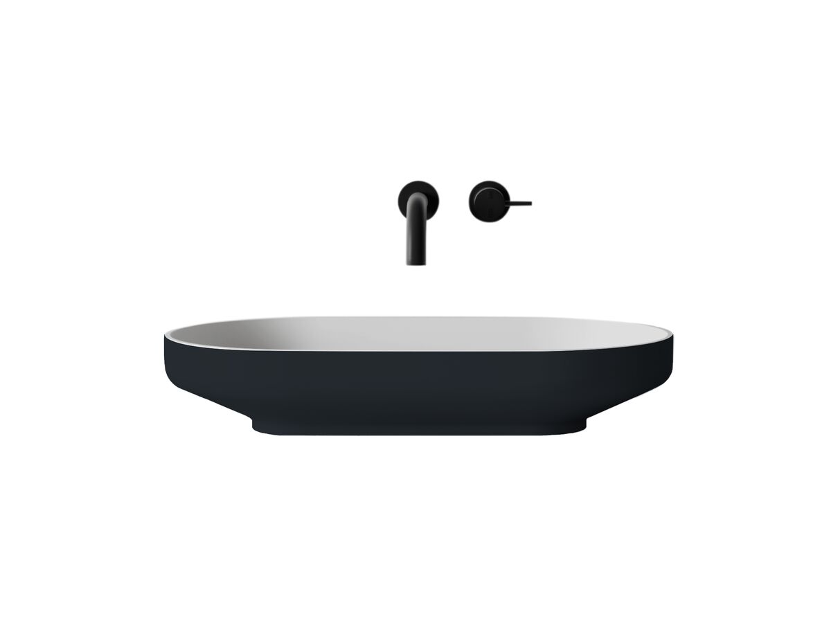 Venice 700 Counter Basin Solid Surface Softskin Charcoal