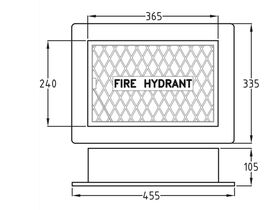 Cast Iron Hydrant Cover Box 365mm x 240mm